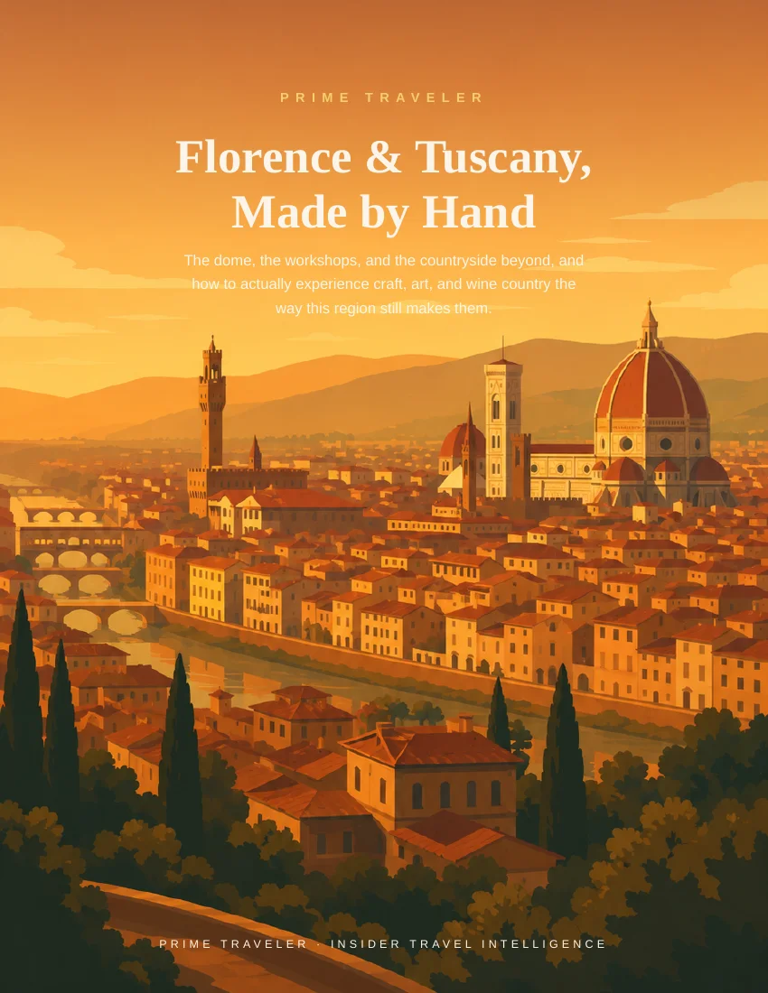 Cover of Florence & Tuscany, Made by Hand