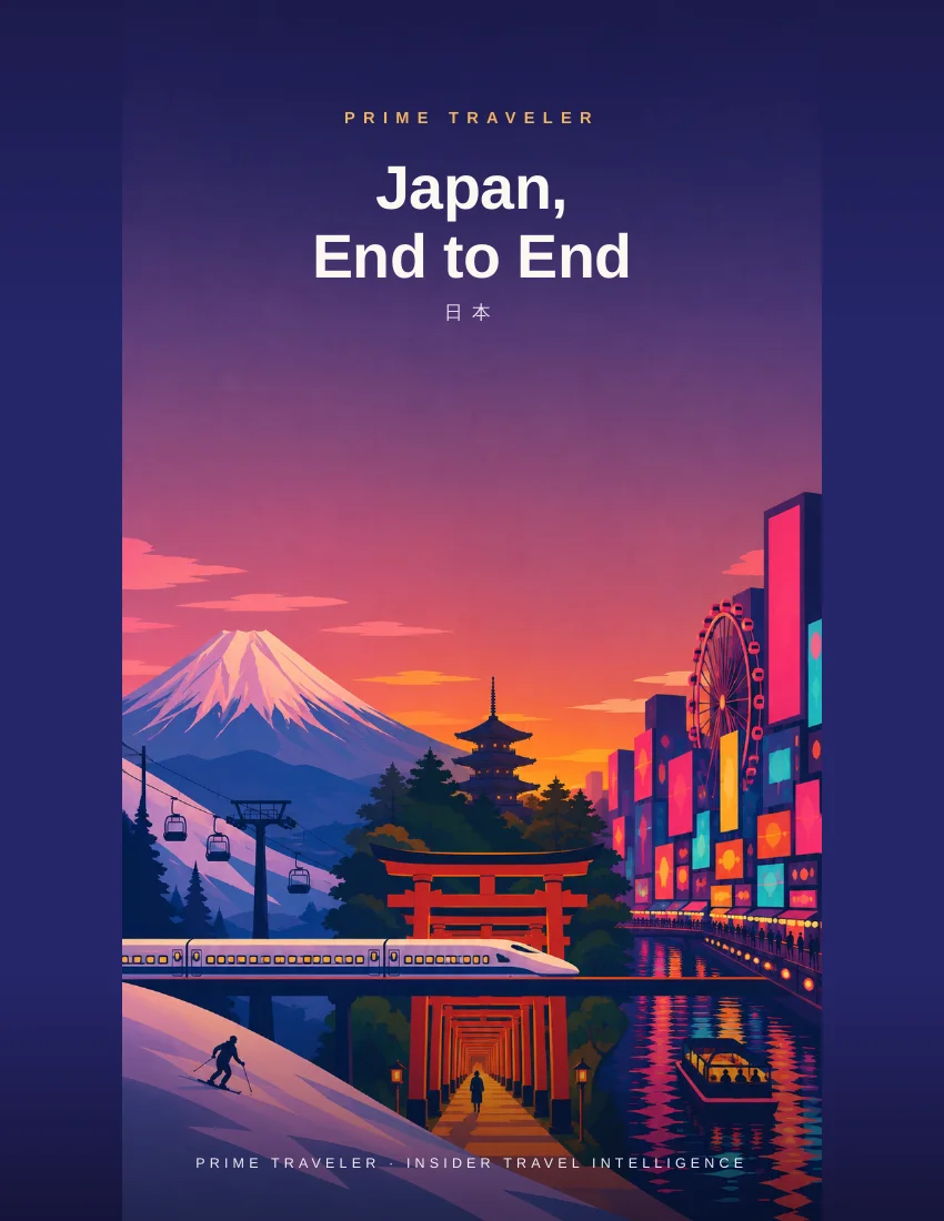 Cover of Japan, End to End