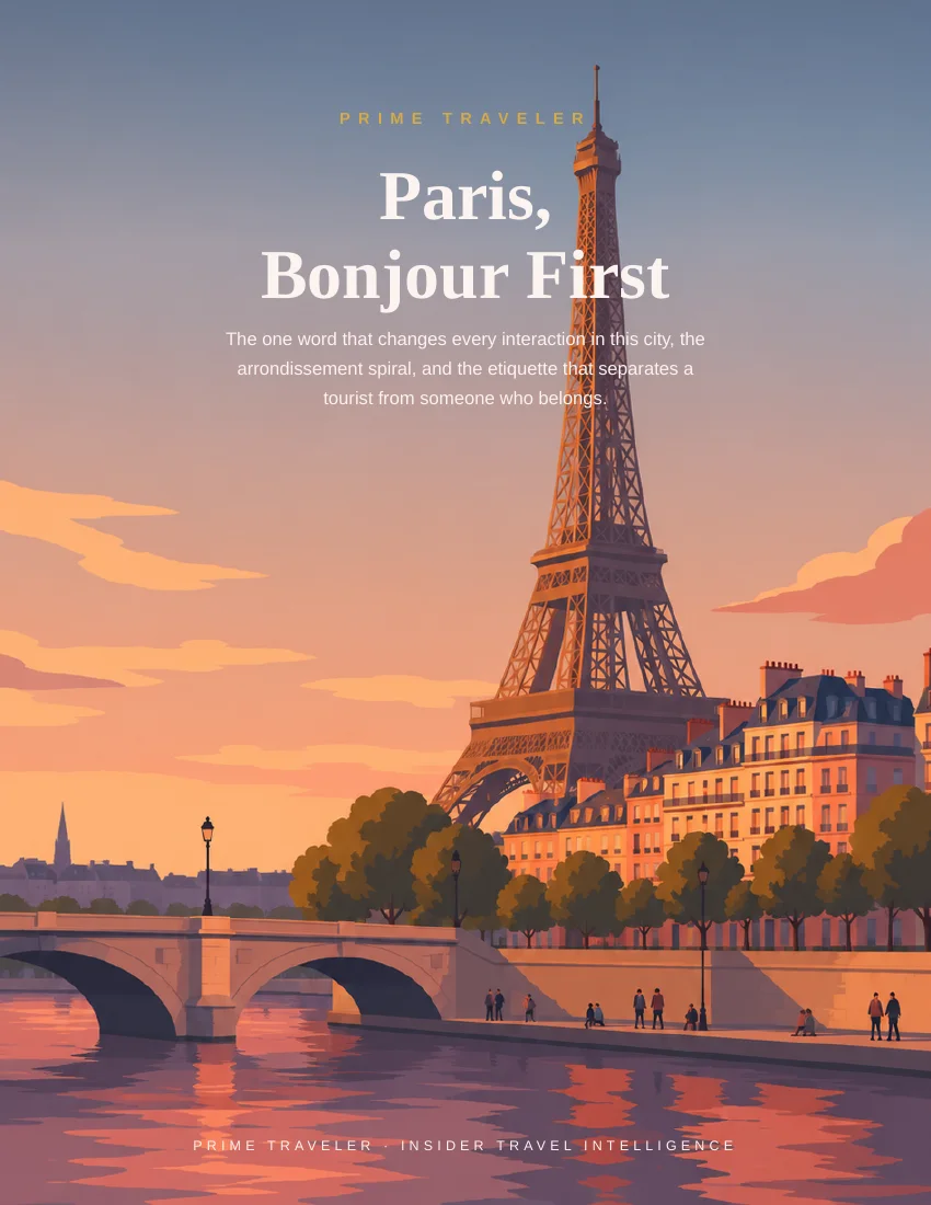 Cover of Paris, Bonjour First