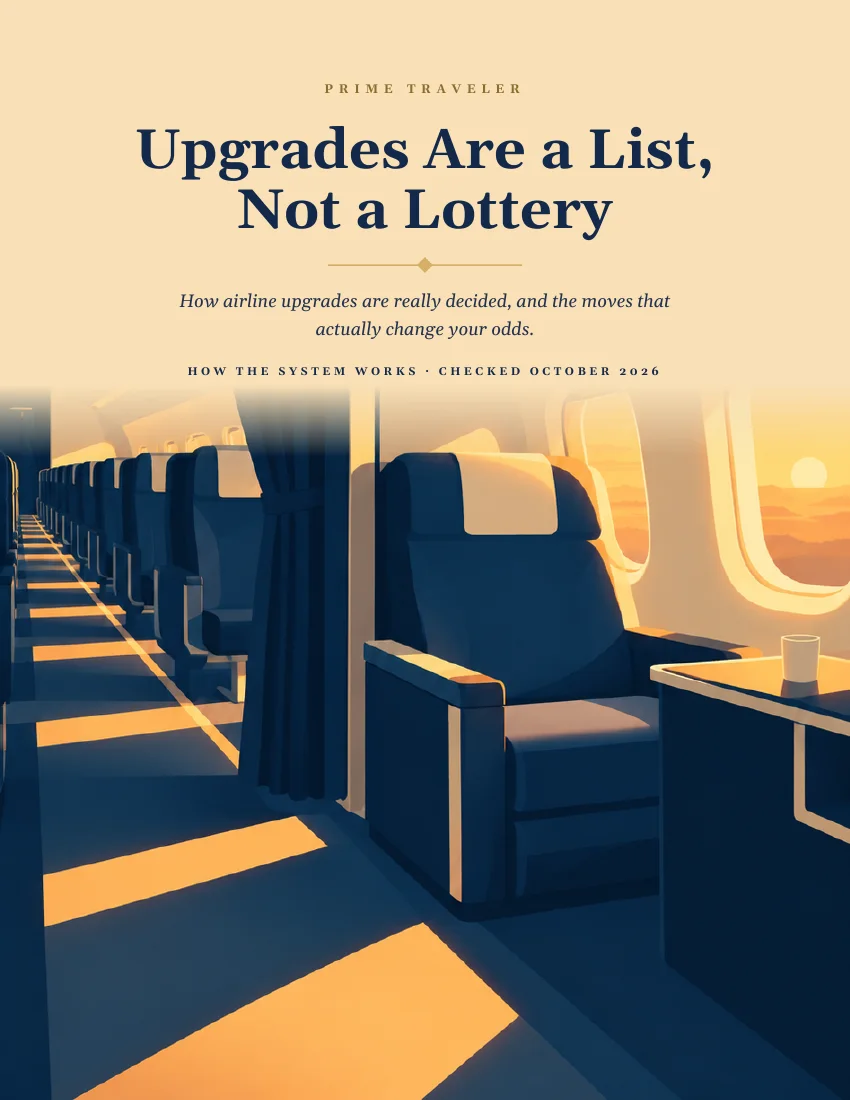 Cover of Upgrades Are a List, Not a Lottery