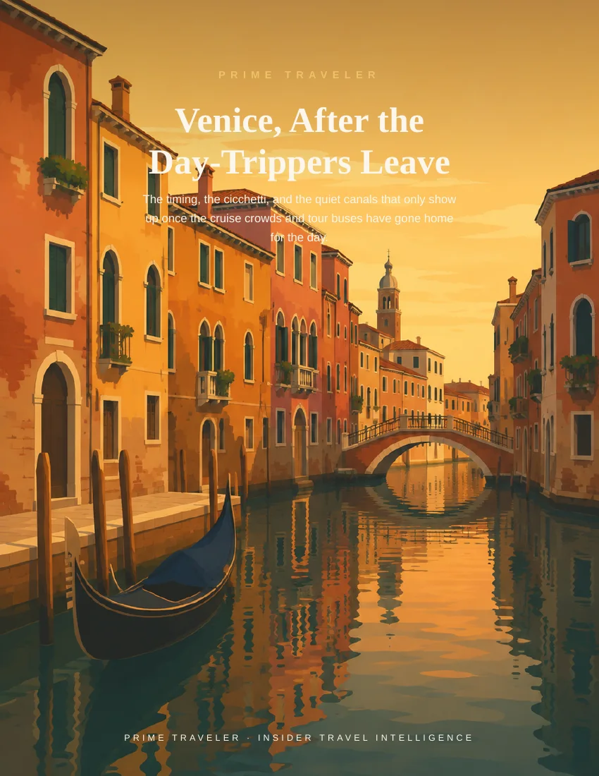 Cover of Venice, After the Day-Trippers Leave